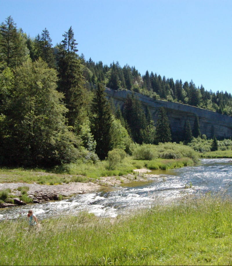 Le défilé d'entre-roches près de Morteau et Pontarlier