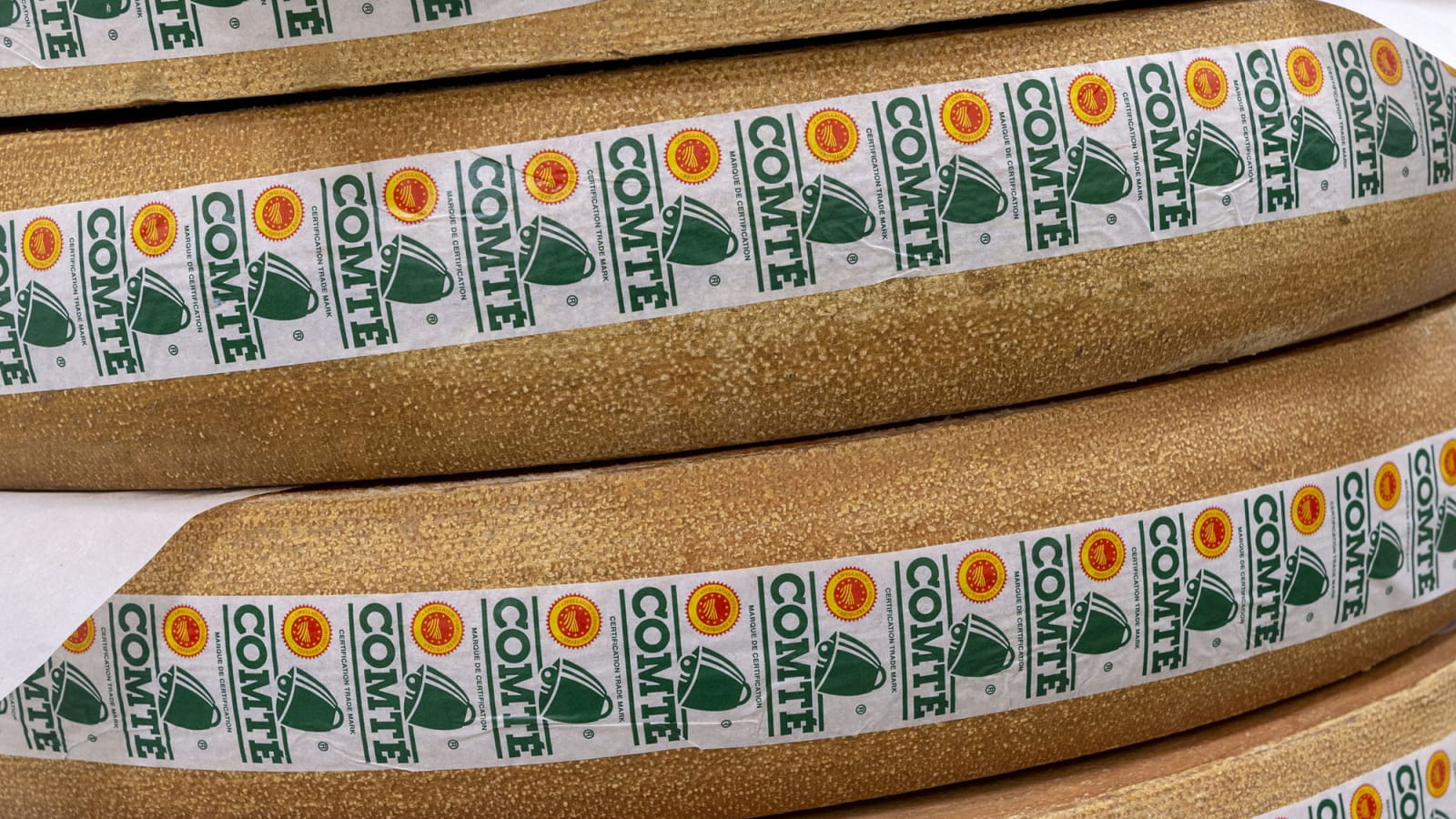 Meules de comté à déguster
