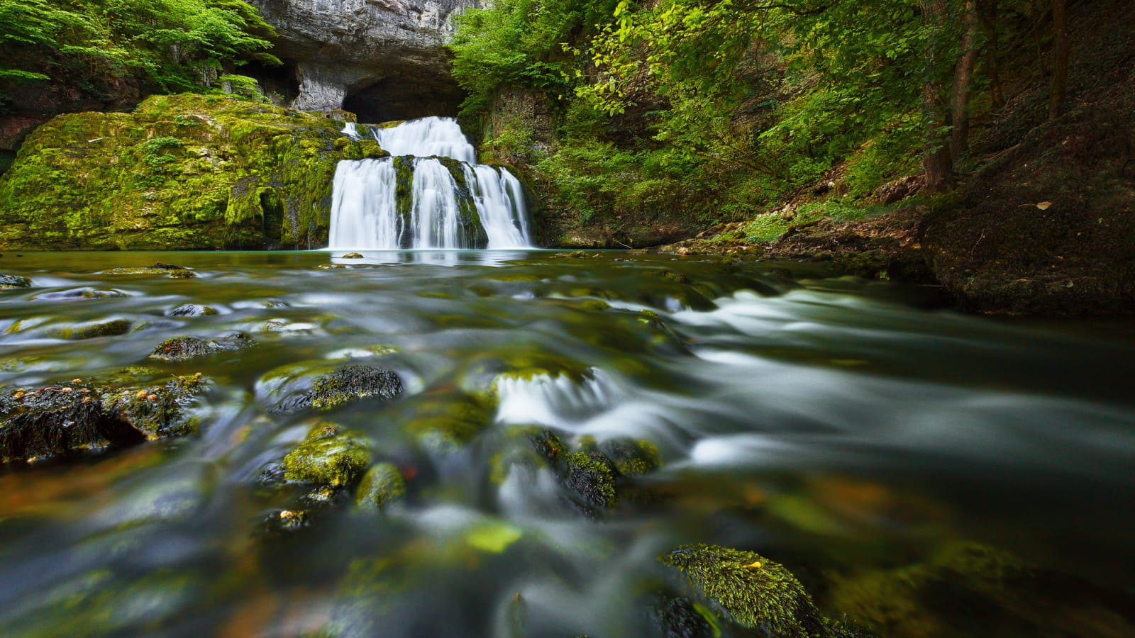 La source du Lison en été