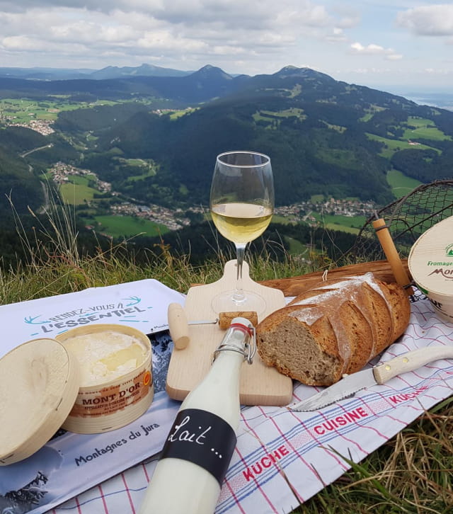 Pique nique au sommet du Mont d'Or