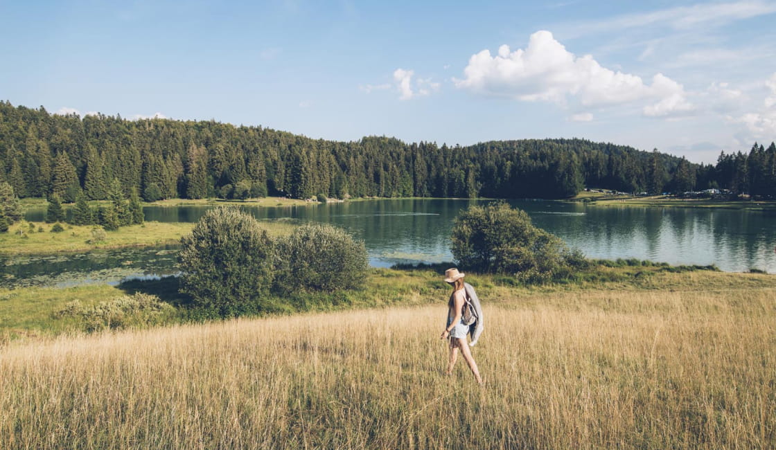 Balade autour du lac Genin en été