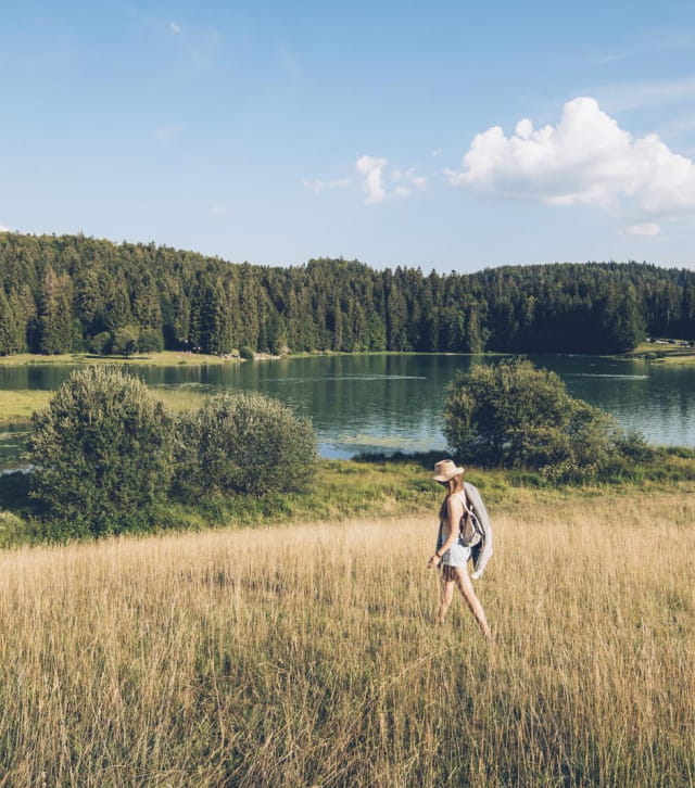 Balade autour du lac Genin en été