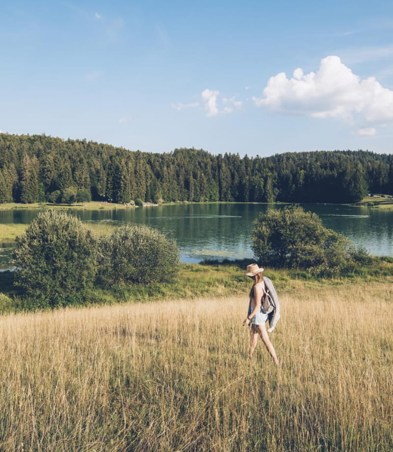 Balade autour du lac Genin en été