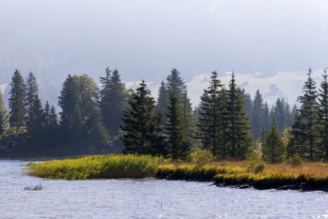 le lac des Rousses dans le massif du Jura