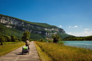 A vélo sur la voie Verte de la ViaRhôna