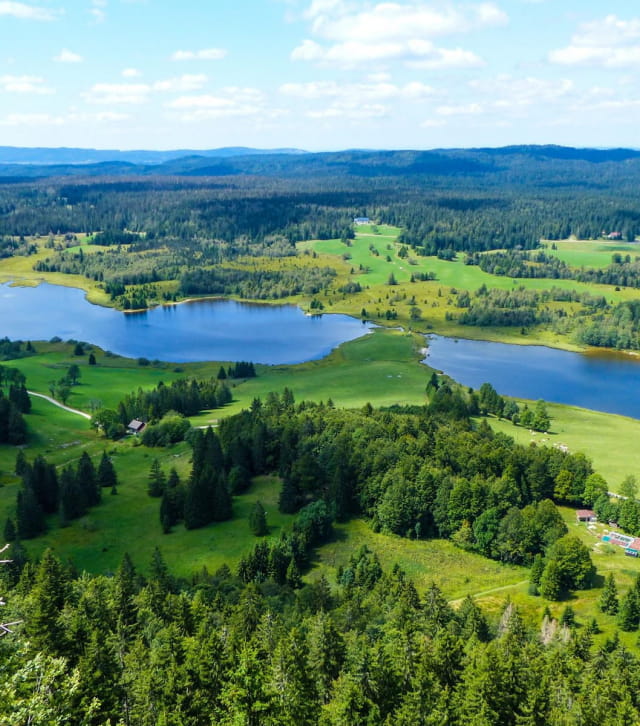 Belvédère sur le Lac de Bellefontaine et lac des Mortes