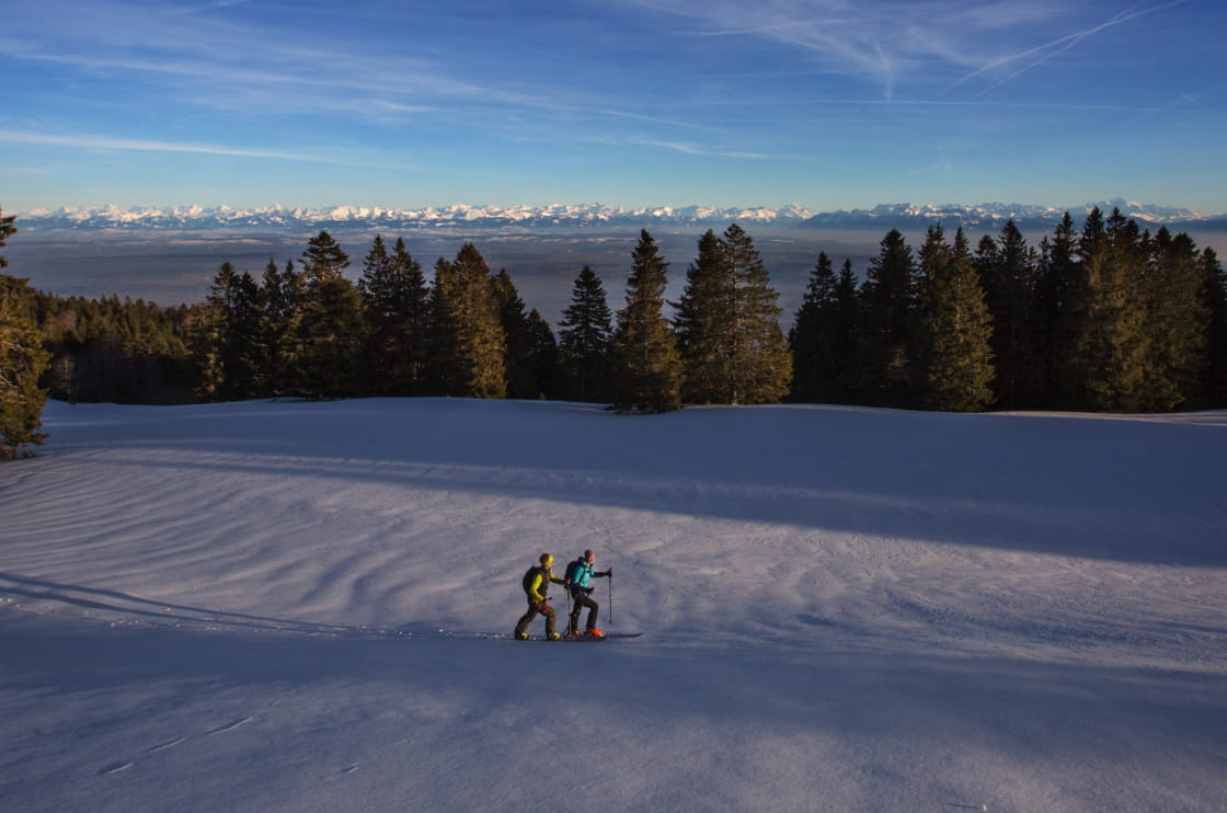 Backcountry au sommet du Mont d'Or