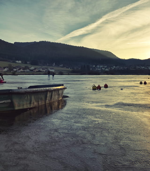 Patiner sur les bassins du Saut du Doubs