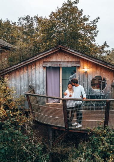 Couple aux Cabanes et Lodges du Belvedère
