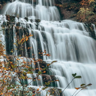 Cascade du Hérisson en automne