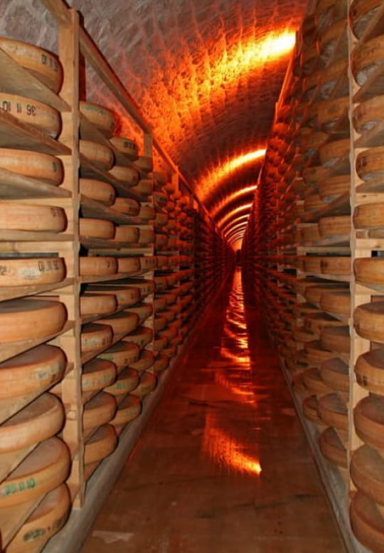 Une visite de cave d'affinage à Comté au Fort des Rousses