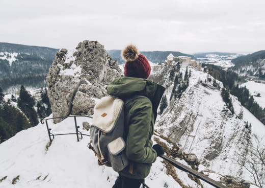 Depuis le Fort Malher, magnifique point de vue sur le Château de Joux