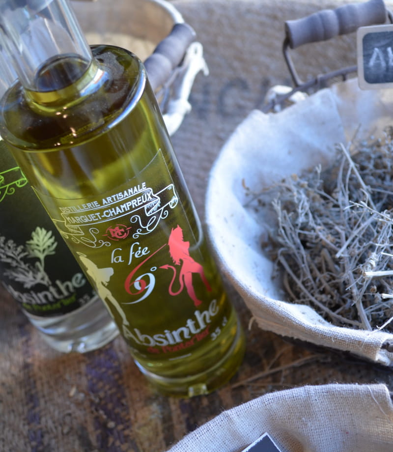 Bouteille d'Absinthe de la distillerie Marguet-Champreux
