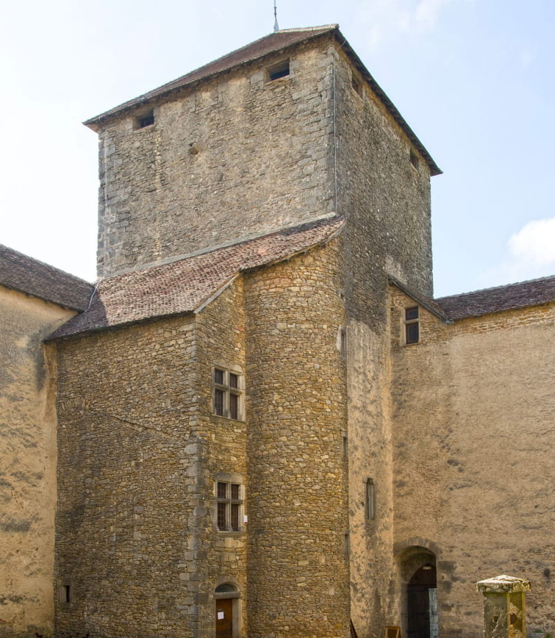 Vue depuis l'enceinte du château des Allymes