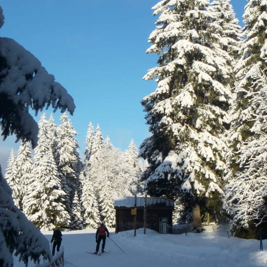 La Grande Traversée du Jura à ski de fond traverse le domaine des Rousses labellisé Nordic France