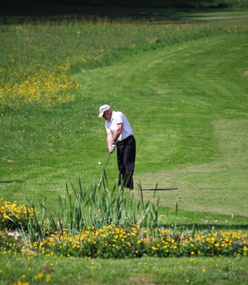 Joueur de golf à Pontarlier