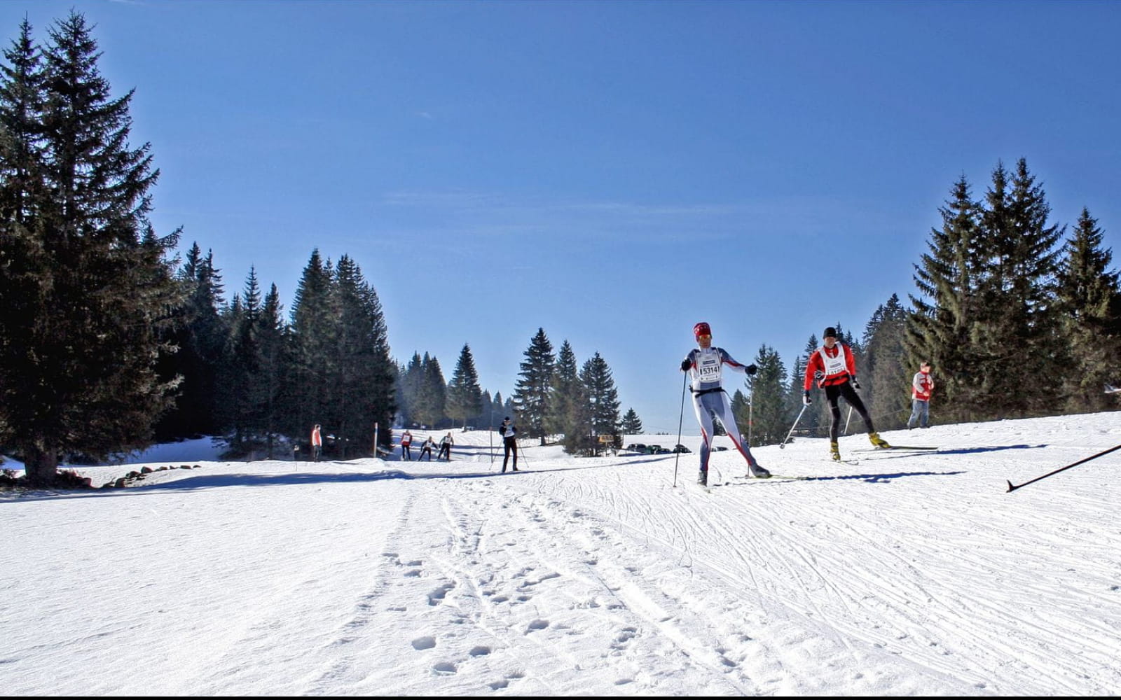 Chaque année en février, plus de 4000 skieurs nordiques s'élancent sur les 68 km de la Transjurassienne