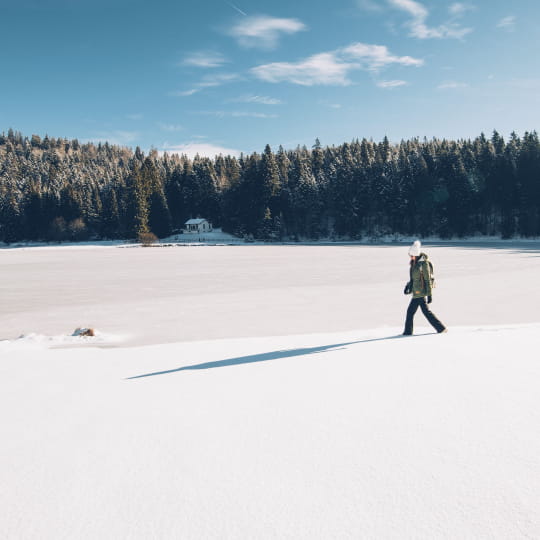 Balade hivernale au bord du Lac