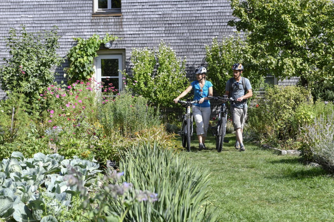 Pause dans le jardin de curé