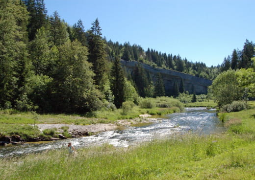 Le défilé d'entre-roches près de Morteau et Pontarlier