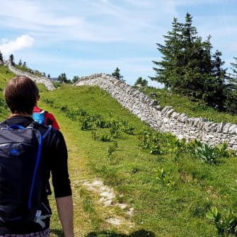 En route pour le sommet de la Dôle