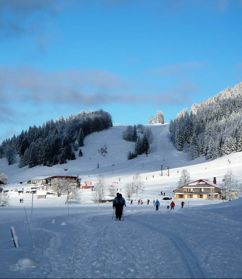 Initiation au ski de fond à la station des Rousses