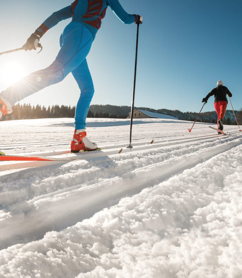 Ski de fond alternatif sur l'espace nordique jurassien
