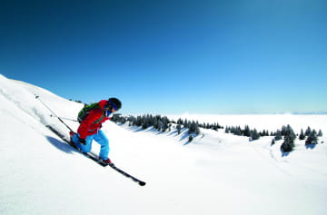 Ski telemark en station