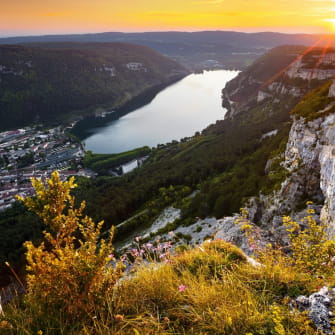 Nantua vue de la falaise