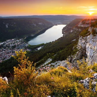 Nantua vue de la falaise