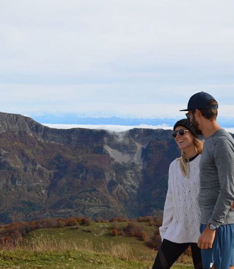 Couple au sommet du Crêt de Chalam