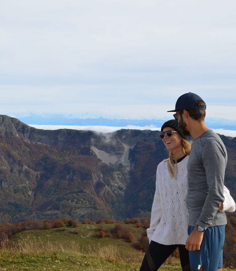 Couple au sommet du Crêt de Chalam