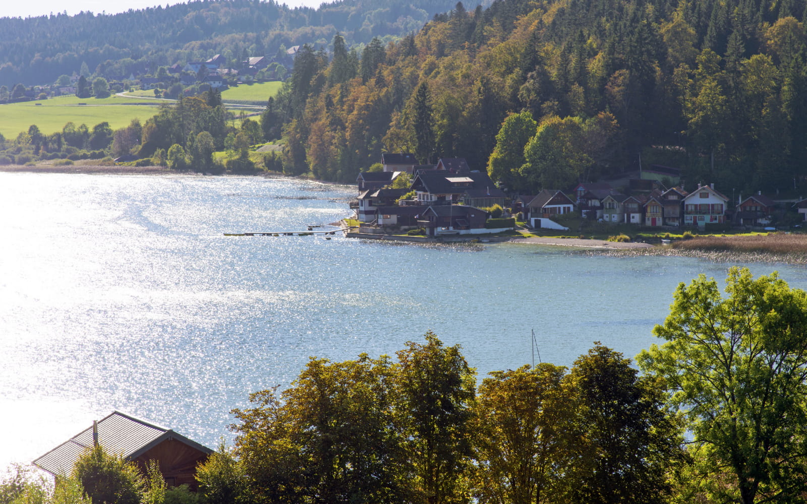Le lac Saint Point en automne