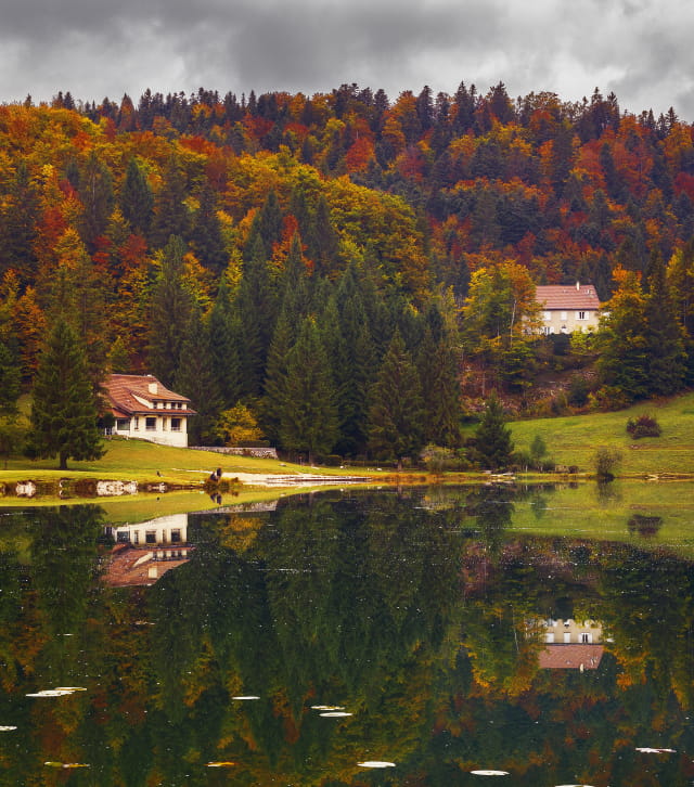 lac genin en automne
