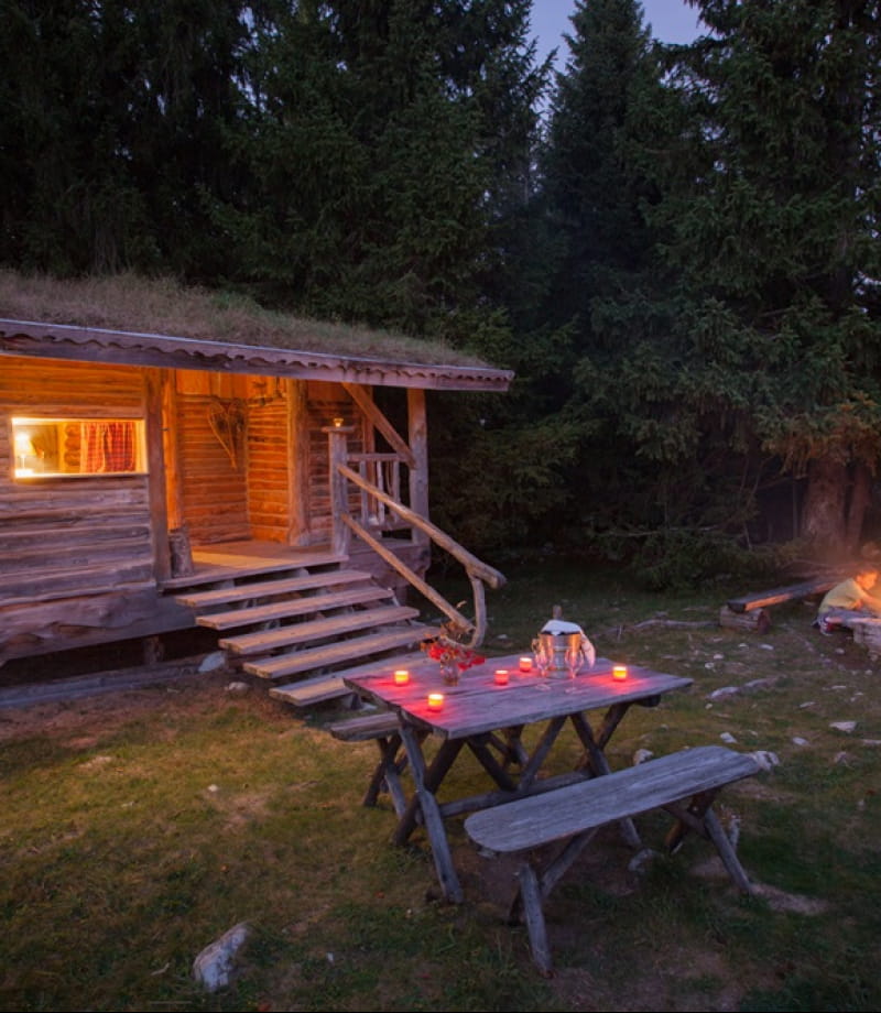 Cabane du trappeur aux loges du Coinchet