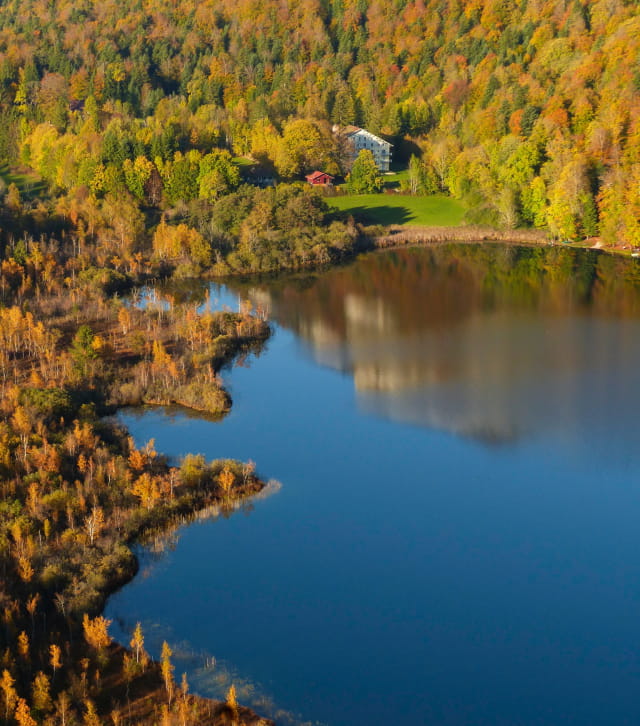 Lac de Bonlieu en automne