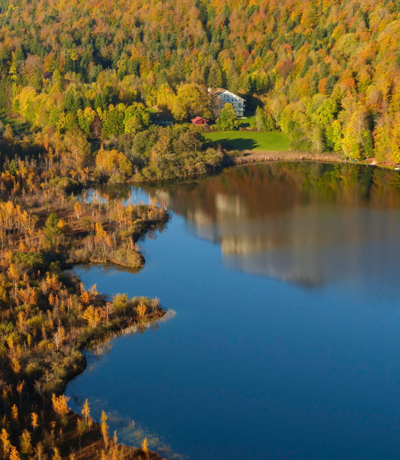 Lac de Bonlieu en automne