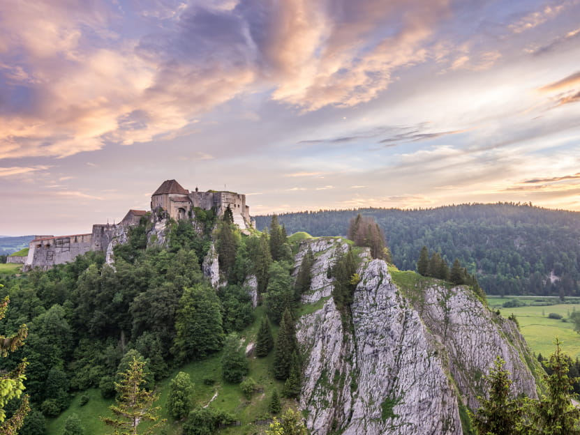 Château de Joux couleurs poudrées