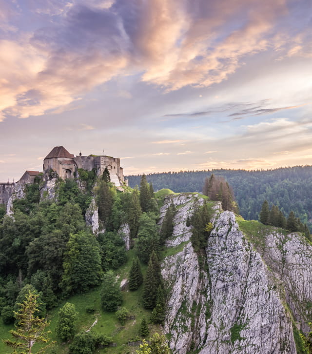 Château de Joux couleurs poudrées