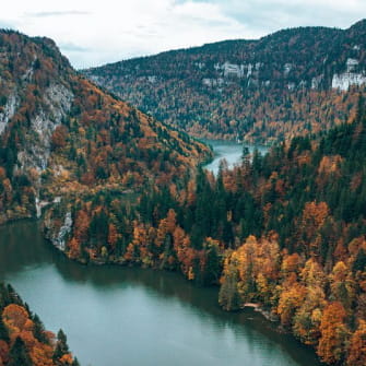 Bassins du Saut du Doubs à l'automne