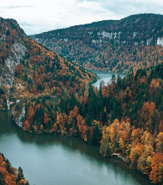 Bassins du Saut du Doubs à l'automne