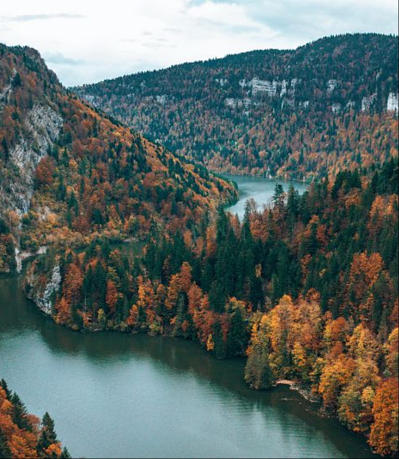 Bassins du Saut du Doubs à l'automne