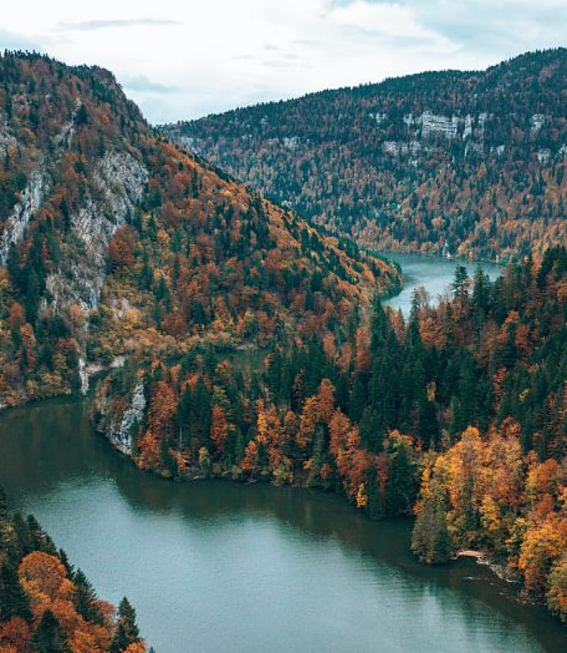 Bassins du Saut du Doubs à l'automne
