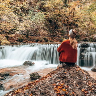 Balade automnale aux Cascades du Hérisson