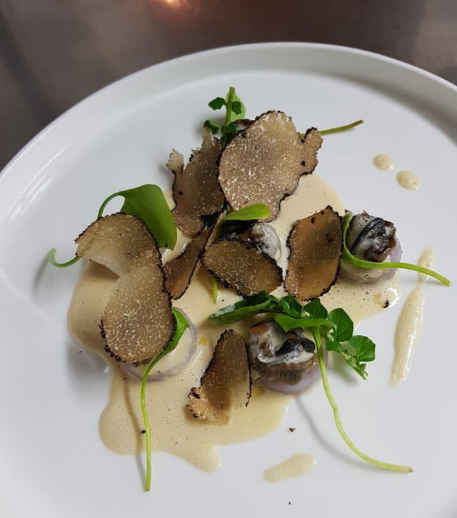 Plat élaboré par l'Auberge de l'Abbaye