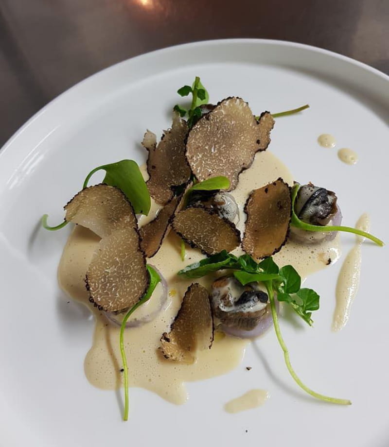 Plat élaboré par l'Auberge de l'Abbaye