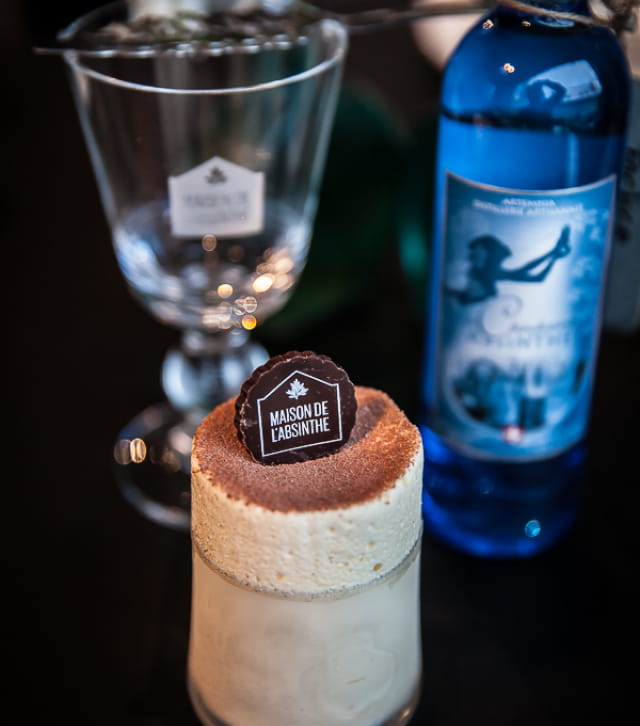 Soufflé glacé à la fée verte