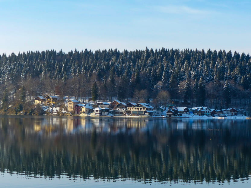 Lac Saint-Point en Hiver