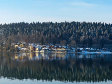Lac Saint-Point en Hiver