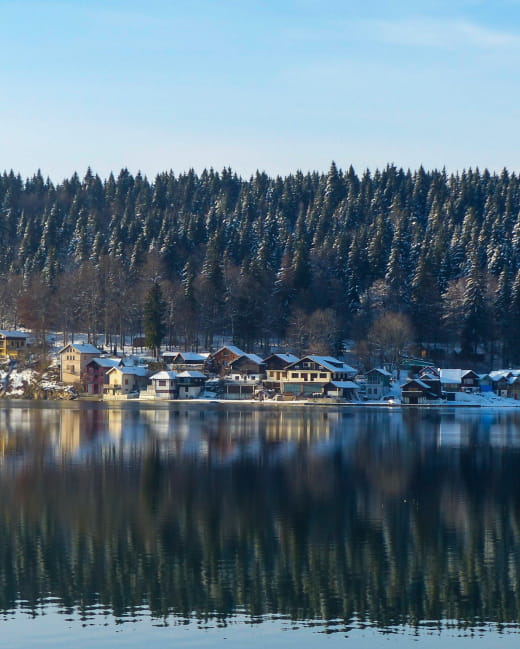 Lac Saint-Point en Hiver